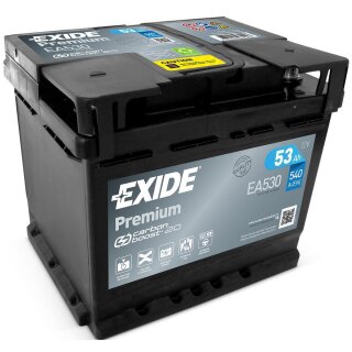 Exide Premium Carbon Boost Autobatterie 53Ah 12V