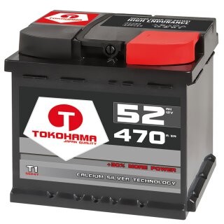 Tokohama Autobatterie 52Ah 12V